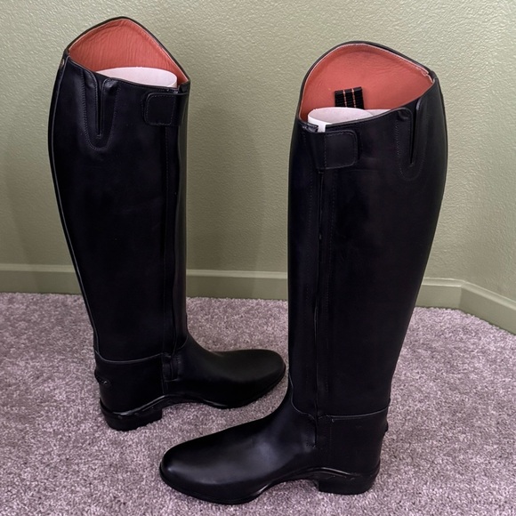 ARIAT Black Leather Boots Sz 8 WIDE Medalist Performance Dress Equestrian Riding - Picture 14 of 16
